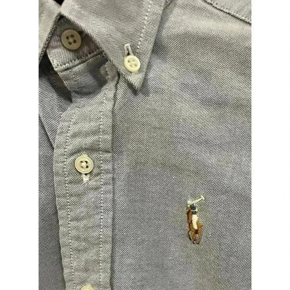 Polo Ralph Lauren Shirt Boys 6 Blue Long Sleeve Oxford Button Down‎ Vintage